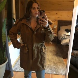 Warm Jacket, Removable Hood and Vest